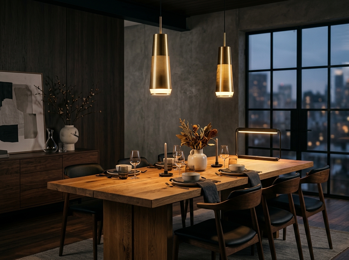 Helios Spun Brass Pendant Light